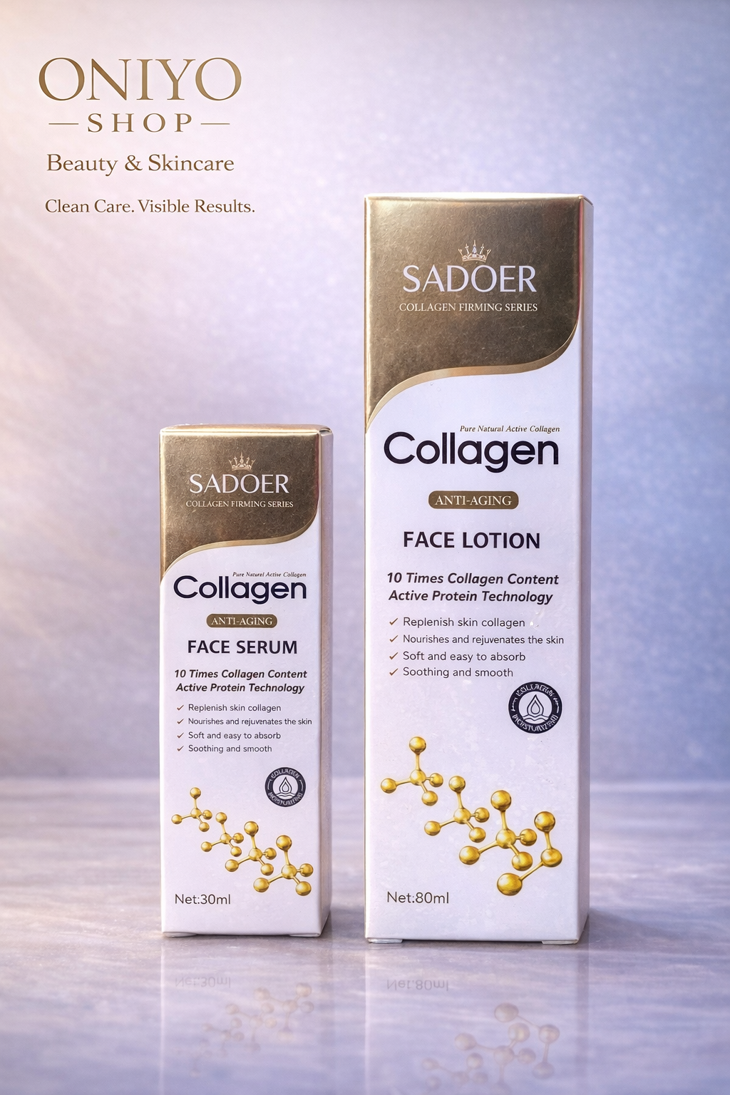SADOER Collagen Face Lotion & Serum (Anti-Aging)