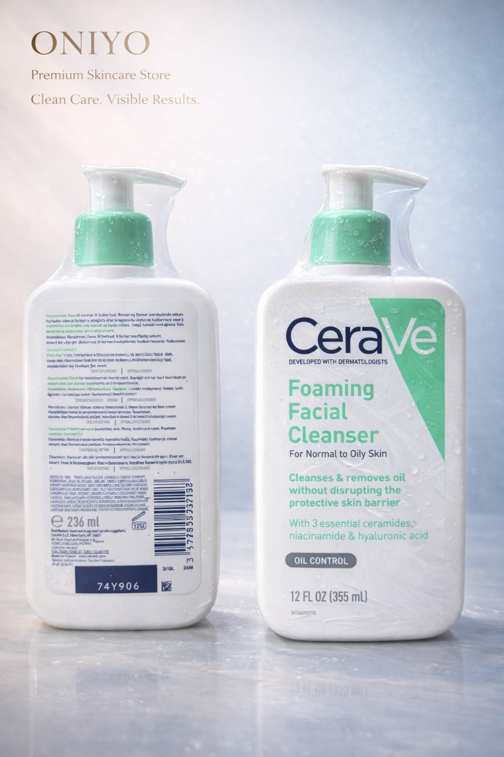 CeraVe Foaming Facial Cleanser 355ml (Normal to Oily Skin)